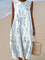 Ida | Boho midi šaty s malovaným vzorem