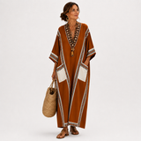 Kaftan Nadia terakotový etnický