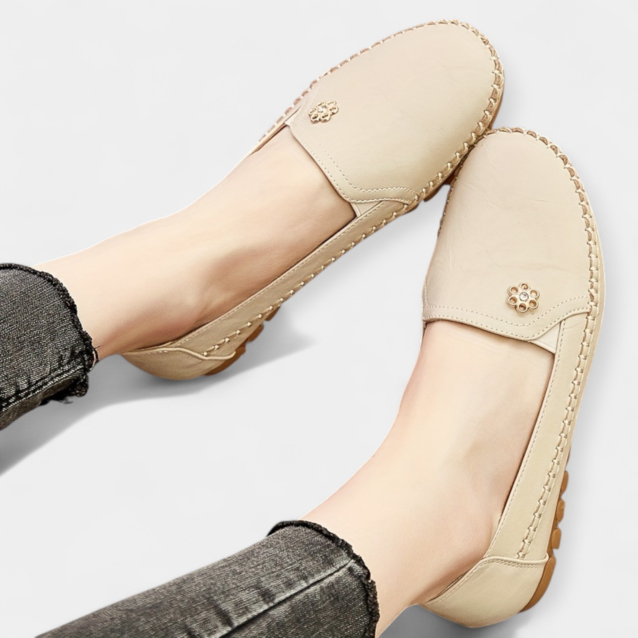 Lněné slip-on tenisky