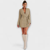 Ludmila | Blazer šaty s výstřihem do V