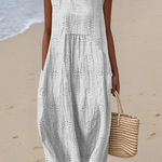 Otýlie | Boho midi šaty s výšivkou