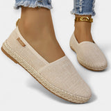 Lněné slip-on tenisky