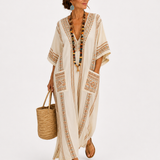 Kaftan Dalia béžový etnický