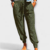 Feli - Wide-Leg Leopard Print Trousers