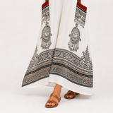 Kaftan Clara bílý etnický