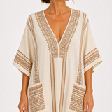 Kaftan Dalia béžový etnický