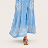 Kaftan Lina blankytný etnický