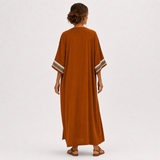 Kaftan Nadia terakotový etnický