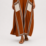 Kaftan Nadia terakotový etnický