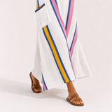 Kaftan Sara bílý vícebarevný