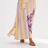 Kaftan Sofía fialový květinový