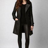 LENA | Leather Coat