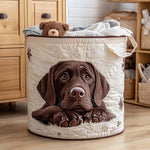 Prošívaný koš na prádlo – Cachorro Útulný (s uchy)