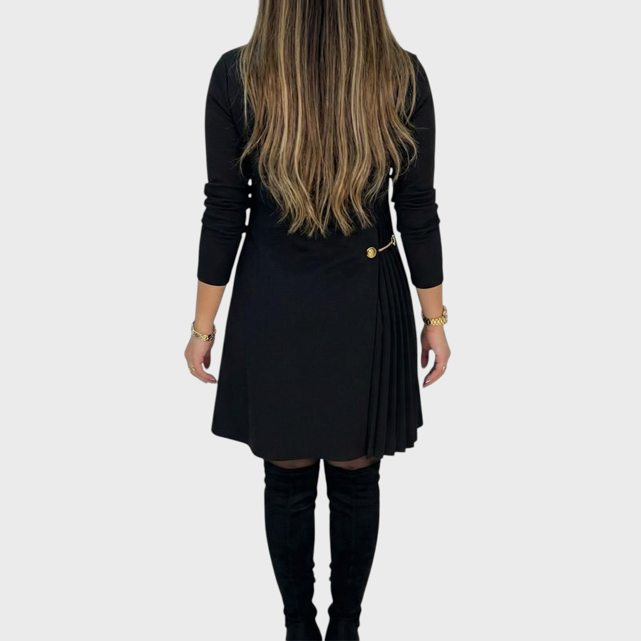 Ivana | Elegantní šaty s plisovaným detailem