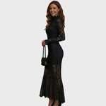 Daniela | Večerní šaty s krajkovou strukturou