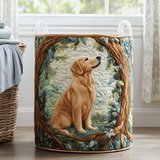 Prošívaný koš na prádlo – Campo del Golden Retriever (s uchy)