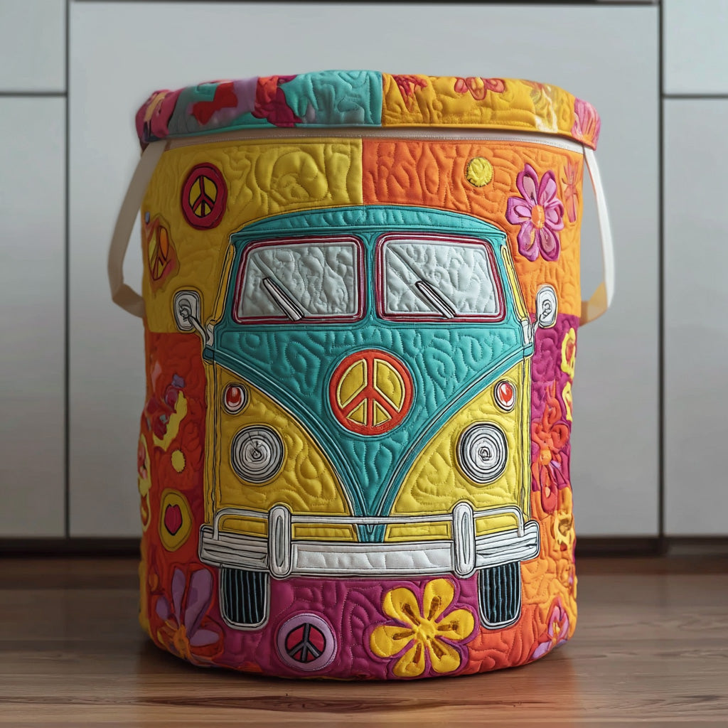 Prošívaný koš na prádlo – Estilo Hippie (s uchy)