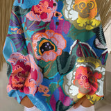 Ida - Pullover with Large Colourful Flowers