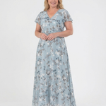 Vítězslava | Maxi šaty z květinového šifonu