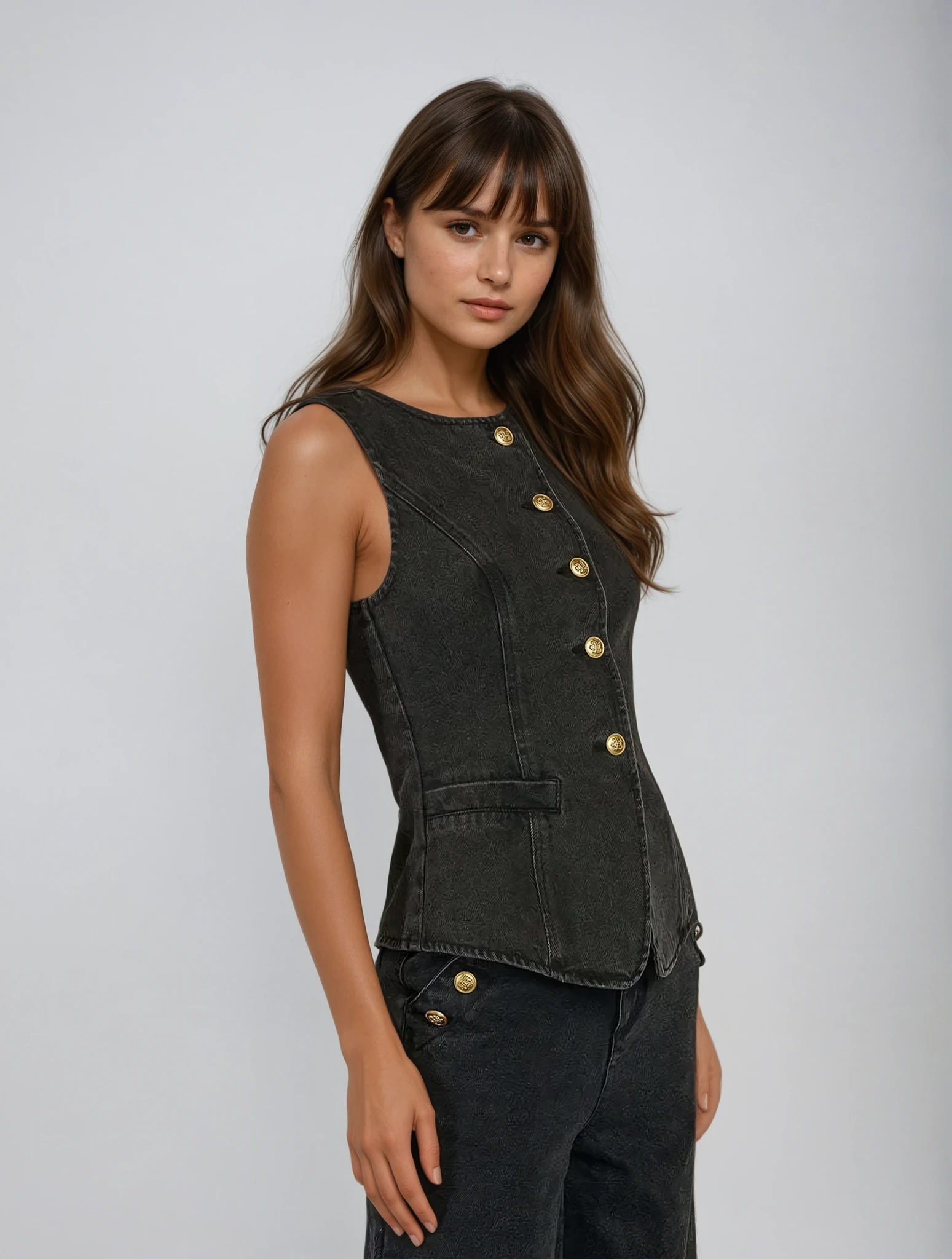 Gizela | Elegantní denimový komplet
