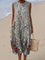 Hermína | Boho midi šaty s malovaným vzorem