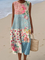 Bronislava | Boho midi šaty s patchwork vzorem