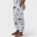 Airish – Distinctive Printed Casual Button Trousers