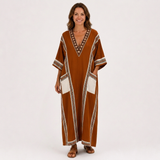Kaftan Nadia terakotový etnický