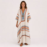 Kaftan Amira bílý etnický